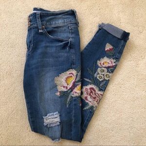 YMI Embroidered Jeans